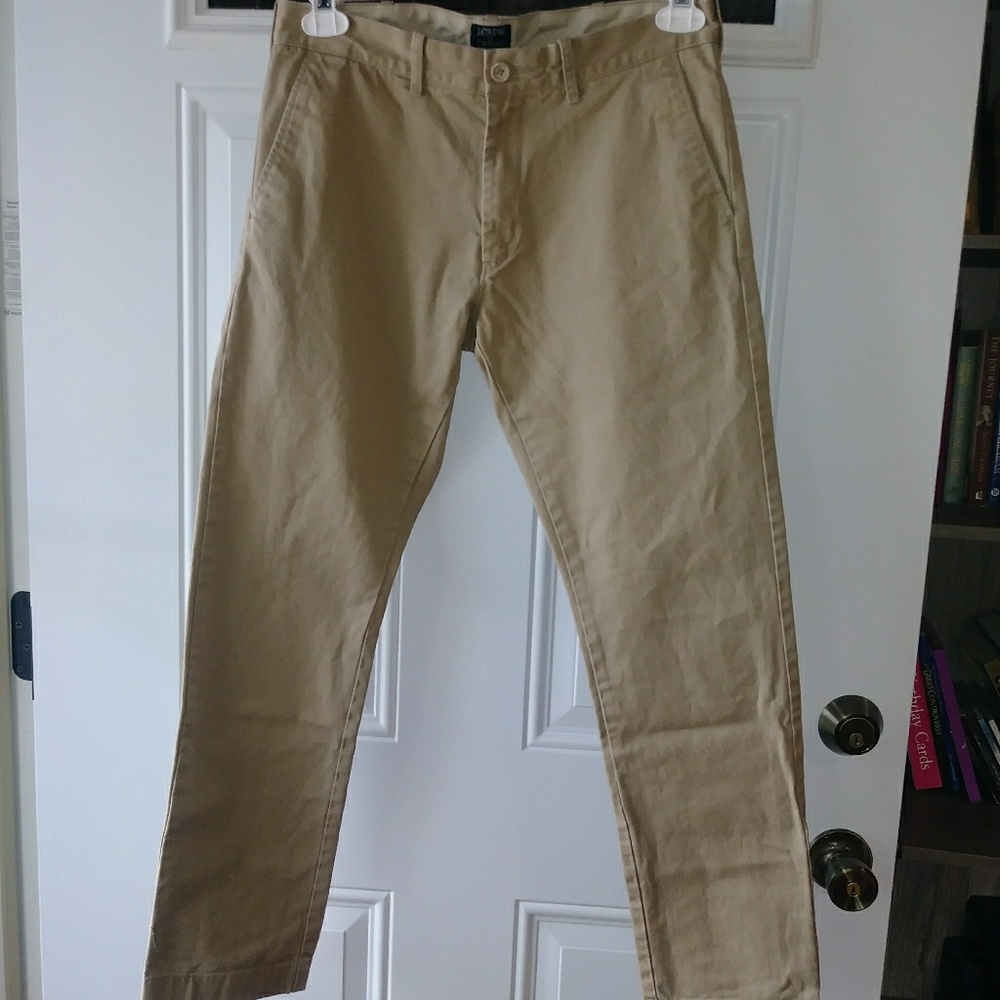 J Crew The Druggs khaki mens pants size 30